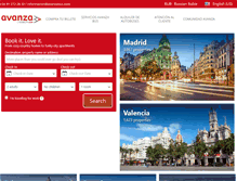 Tablet Screenshot of hoteles.avanzabus.com